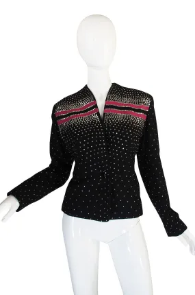 1940s Rare Fred Block Stud Jacket with Pink