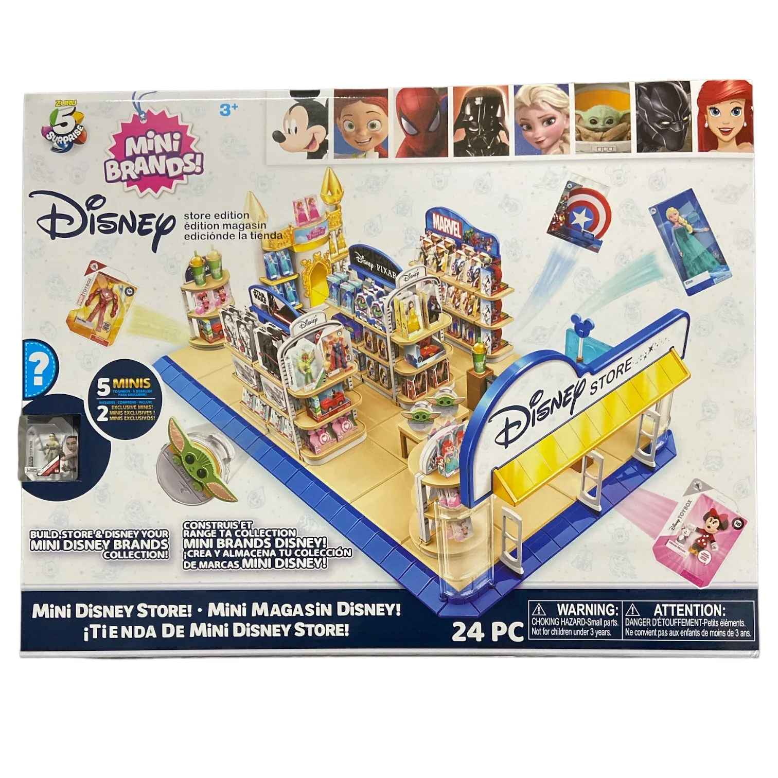 5 Surprise Mini Brands Disney Toy Store Playset by Zuru