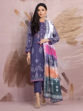 ACE Galleria Merak Embroidered Lawn 3Pc Suit A-WU3PS22-015