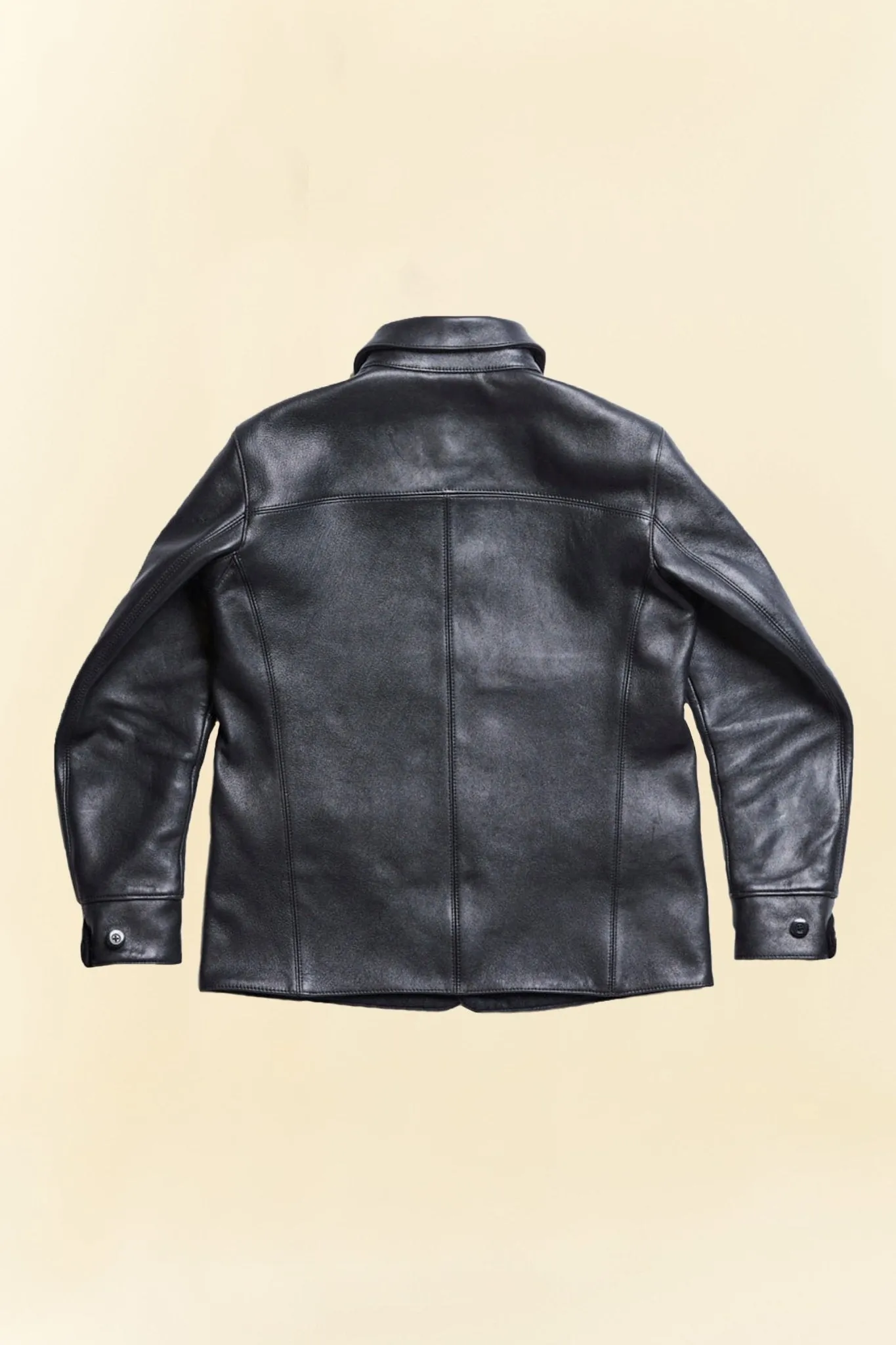 Addict Clothes Sheepskin Car Coat - Black