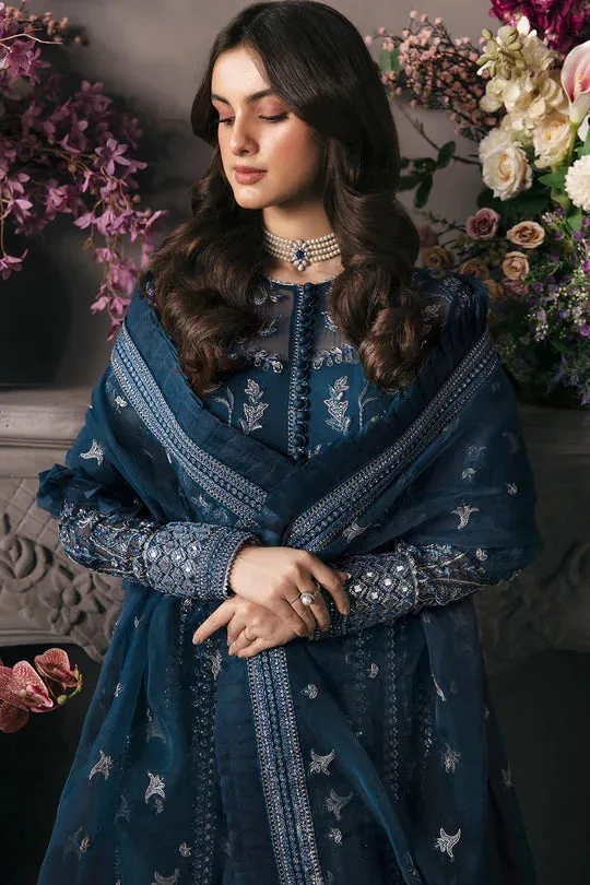 Afrozeh Embroidered Chiffon Unstitched 3 Piece Suit - 02