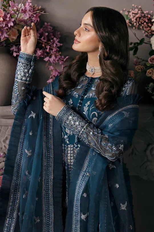 Afrozeh Embroidered Chiffon Unstitched 3 Piece Suit - 02