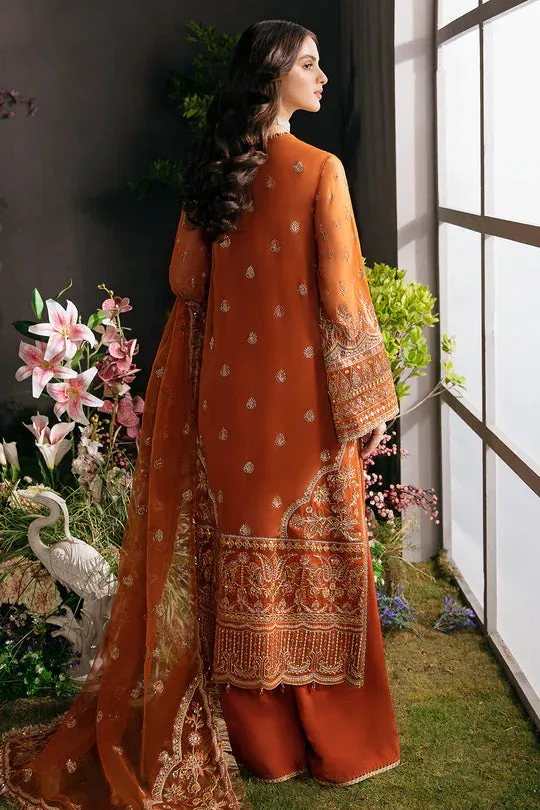 Afrozeh Embroidered Chiffon Unstitched 3 Piece Suit - 07