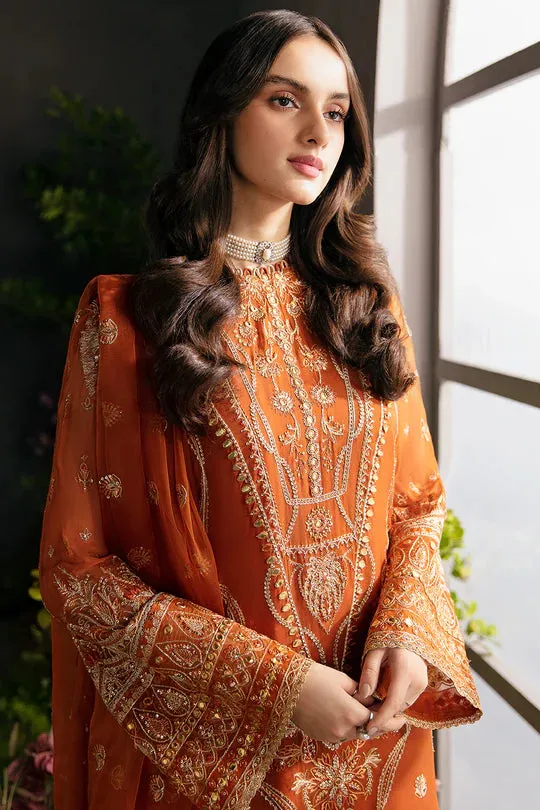 Afrozeh Embroidered Chiffon Unstitched 3 Piece Suit - 07