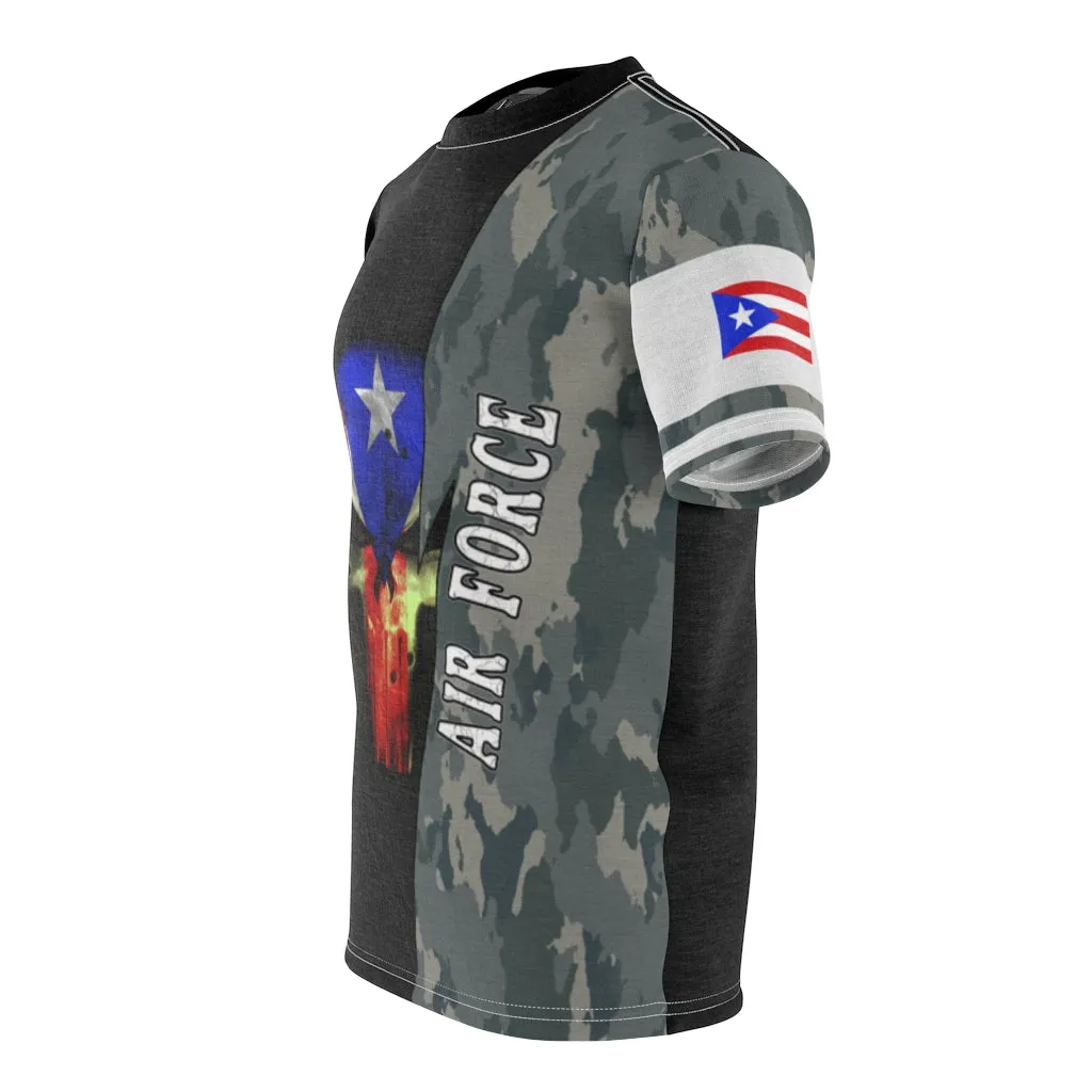 Air Force Camo Boricua - Unisex AOP Cut & Sew Tee