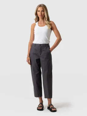 Alma Barrel Leg Chino - Charcoal