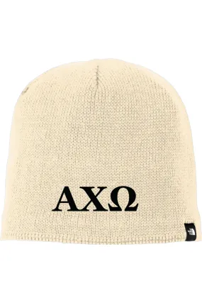 Alpha Chi Omega - North Face Mountain Beanie - Black Embroidered Letters