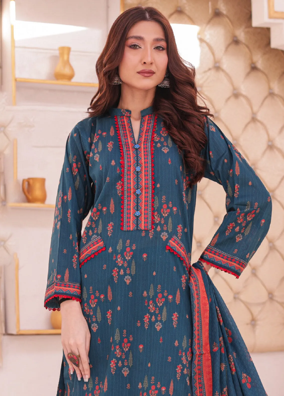 Andaaz By MTF Digital Printed Lawn 3 Piece Unstitched Suit MTF24ADPL-05