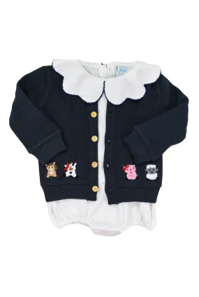 Barnyard french knot Girls Sweater Set