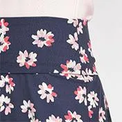 Blossom Print Midi Jersey Skirt