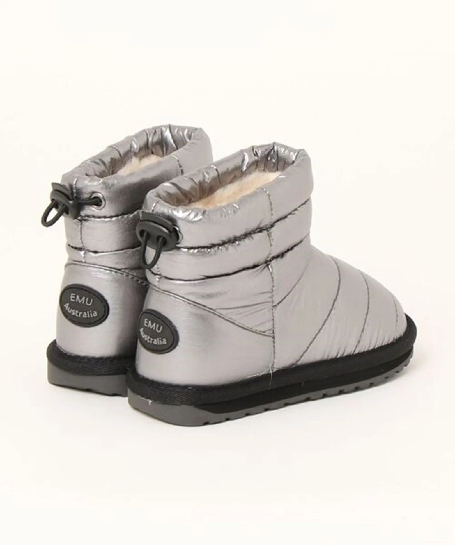 Briggs Kid's Puffer Boot - Metallic Silver