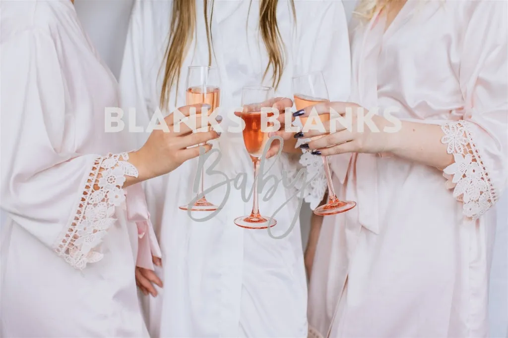 Brushed Satin Lace Edge Robes - IN STOCK