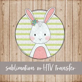 Bunny, Girl - Sublimation or HTV Transfer