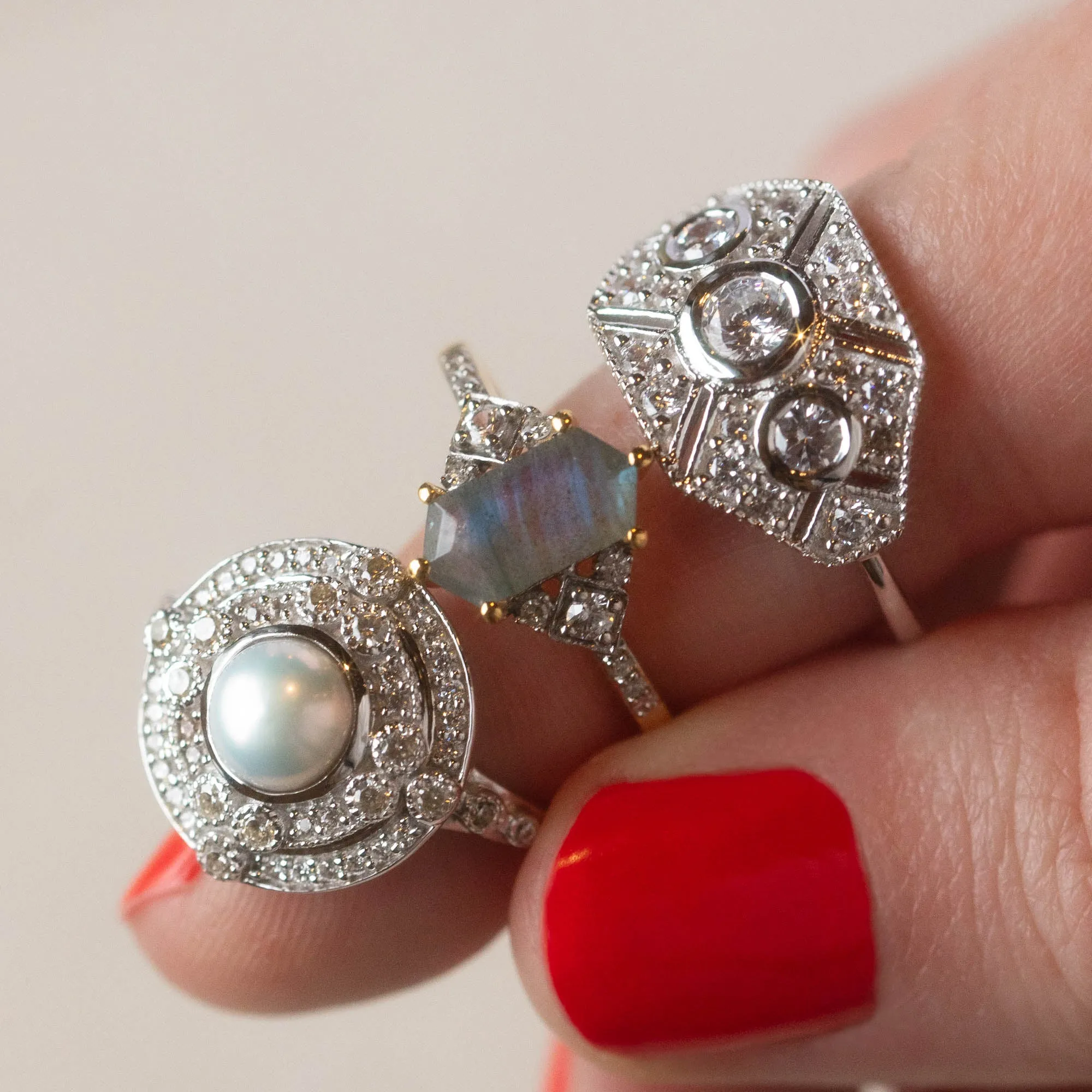 Celestial Pearl Vintage Ring