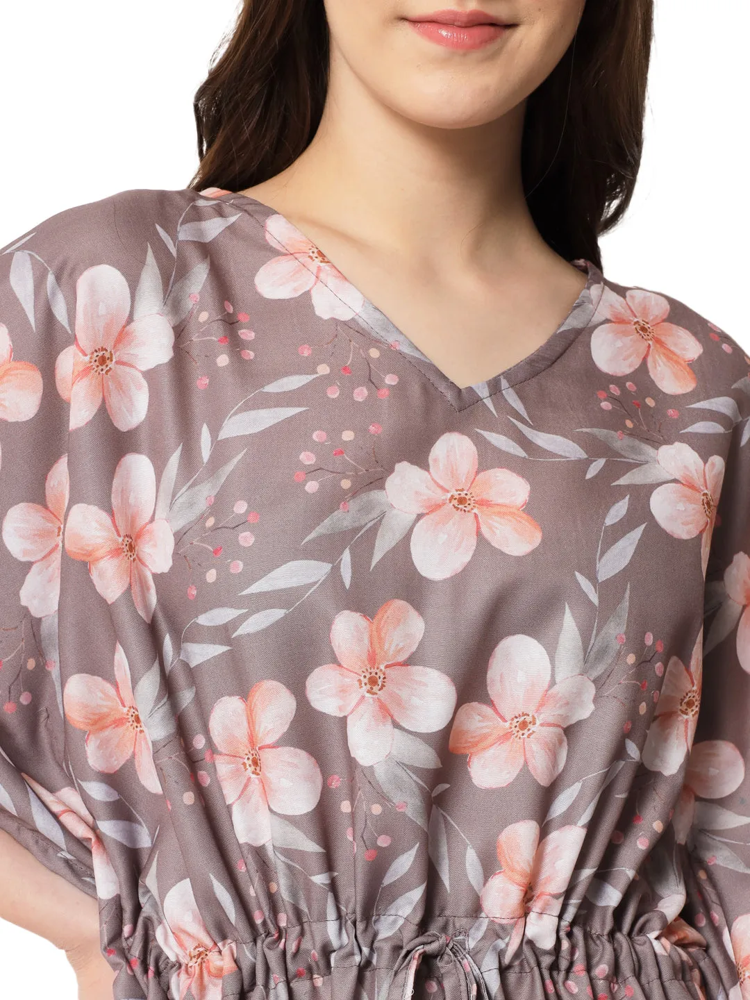 Cocoa Blossoms Kaftan Set