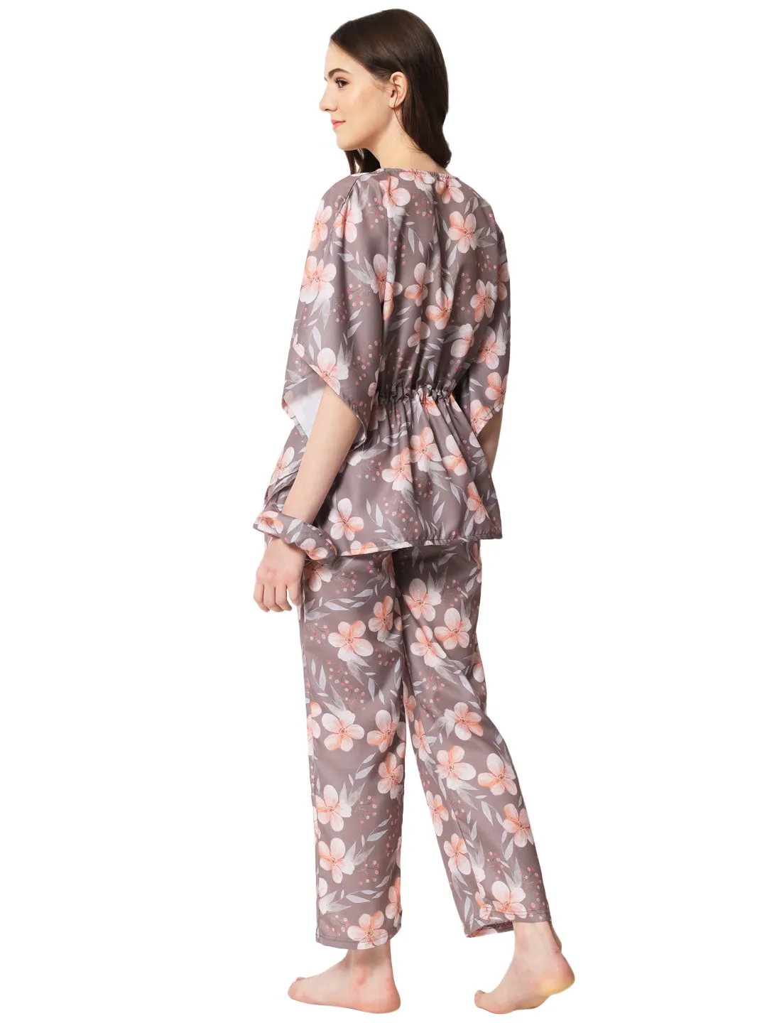 Cocoa Blossoms Kaftan Set