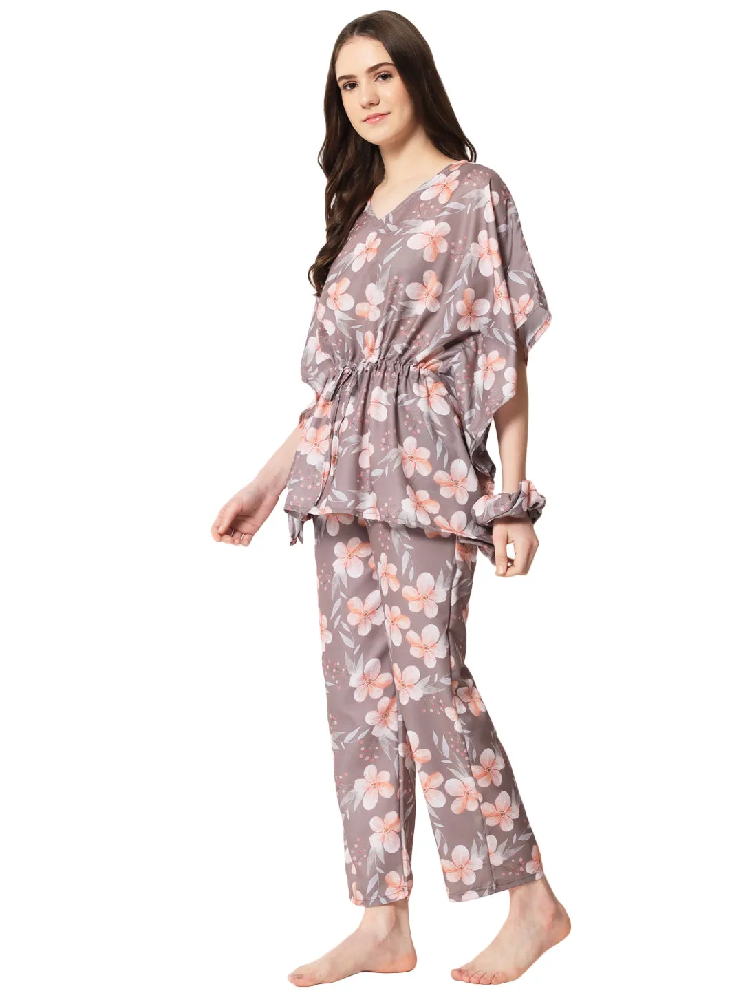 Cocoa Blossoms Kaftan Set