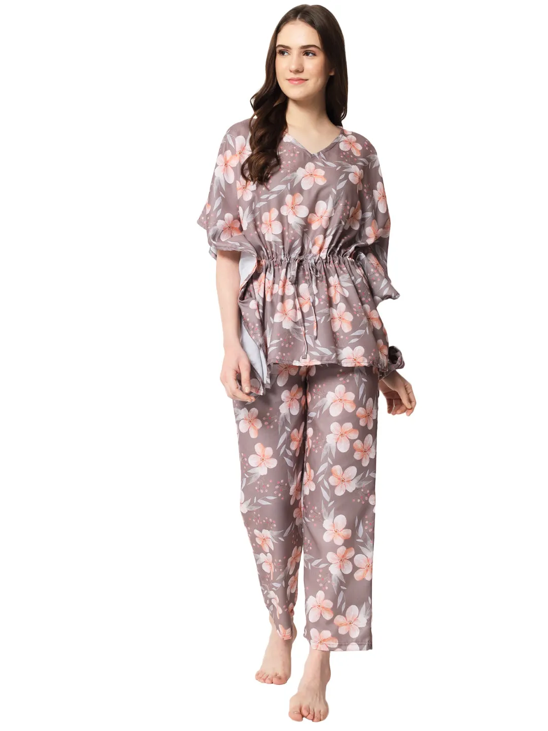 Cocoa Blossoms Kaftan Set