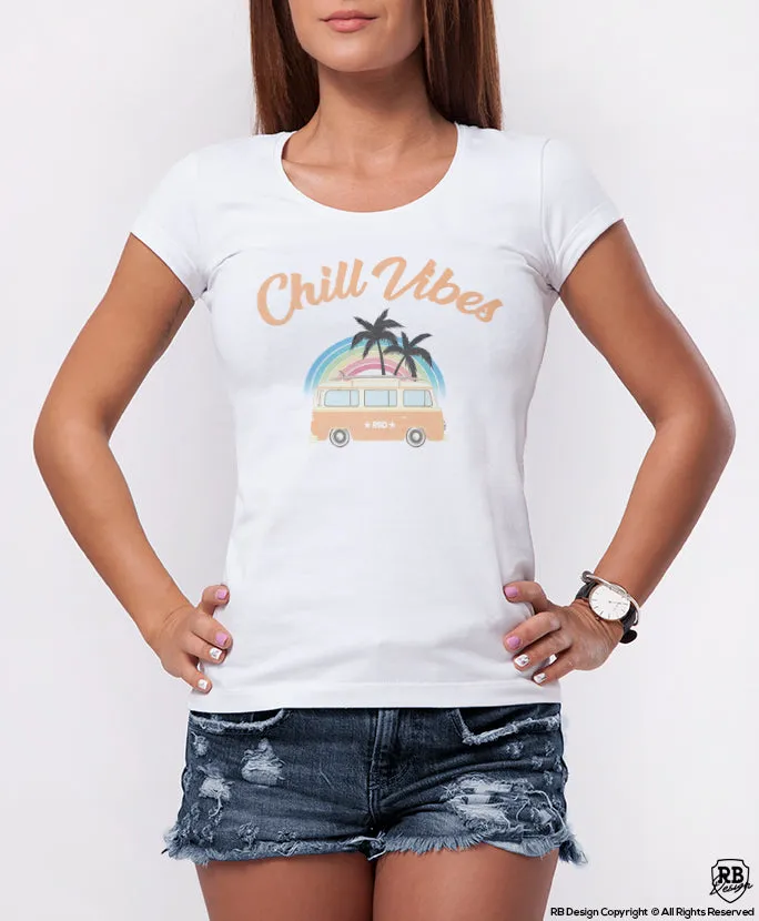 Cool Women's T-shirt "Chill Vibes"   WD366