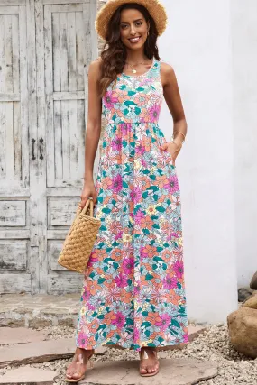 Daily Dose of Floral Maxi Dress with Pockets