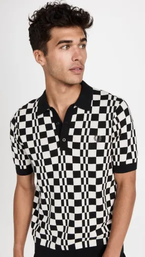 Fred Perry Chequerboard Knitted Shirt