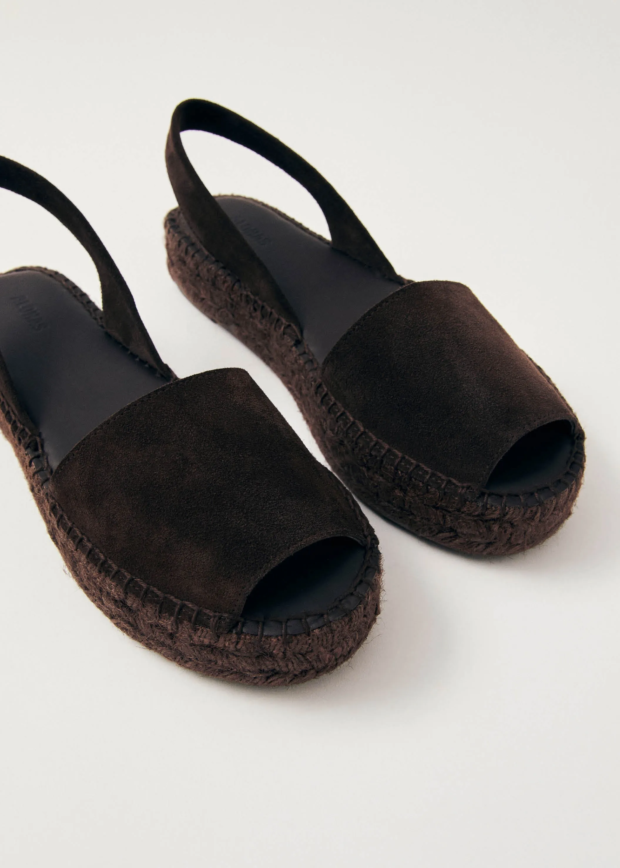 Ibizas Suede Brown Leather Espadrilles