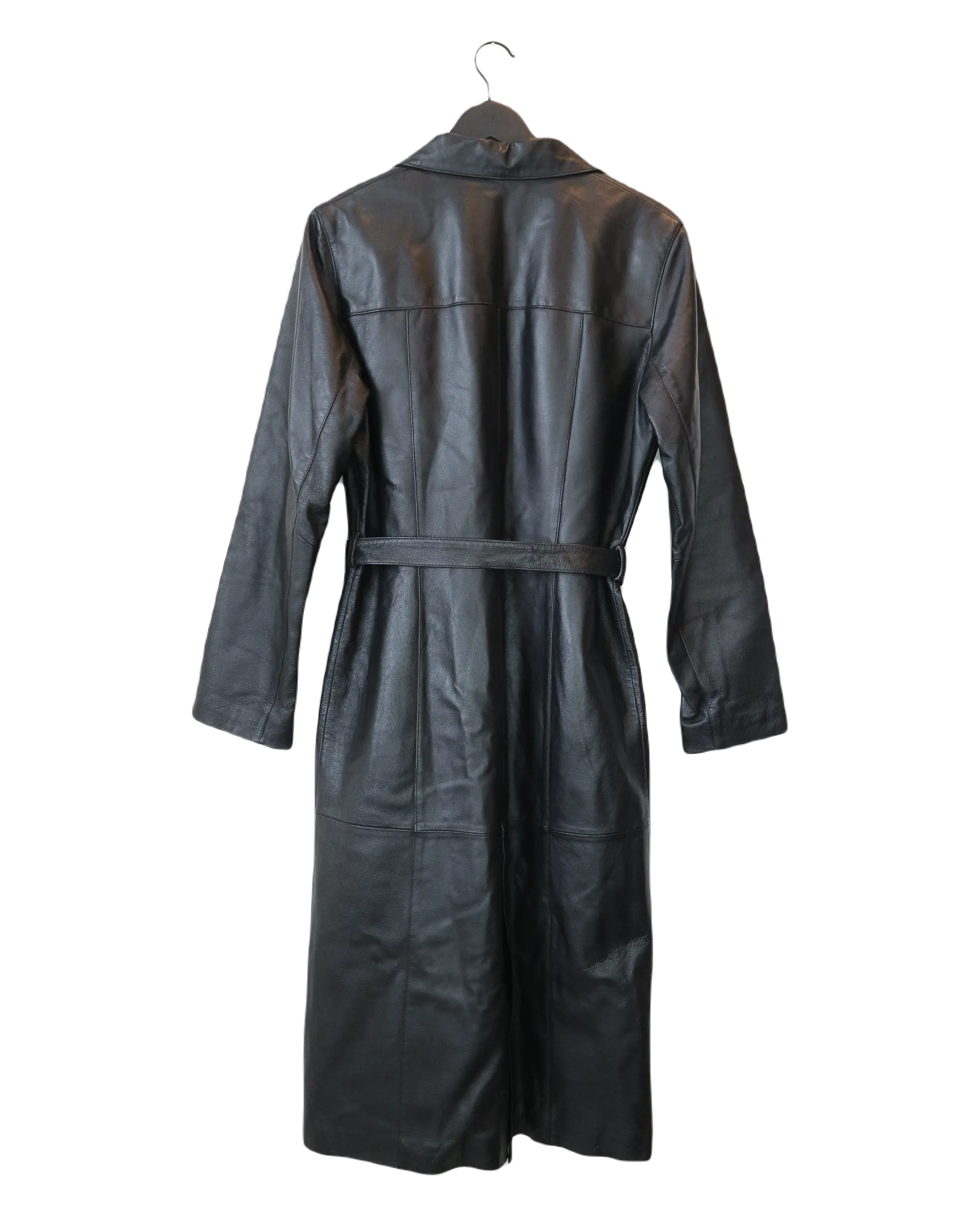 Longline Leather Coat M/L