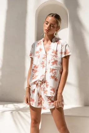 Maggie Pyjama Set - Vintage Palm - Sunset