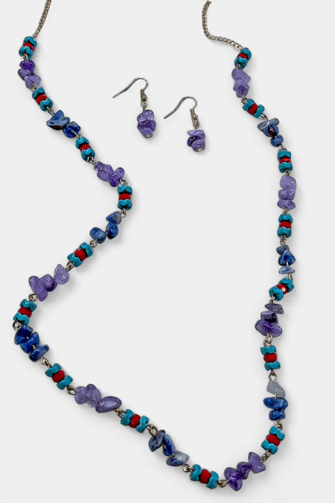 Mix Bead Long Necklace Set