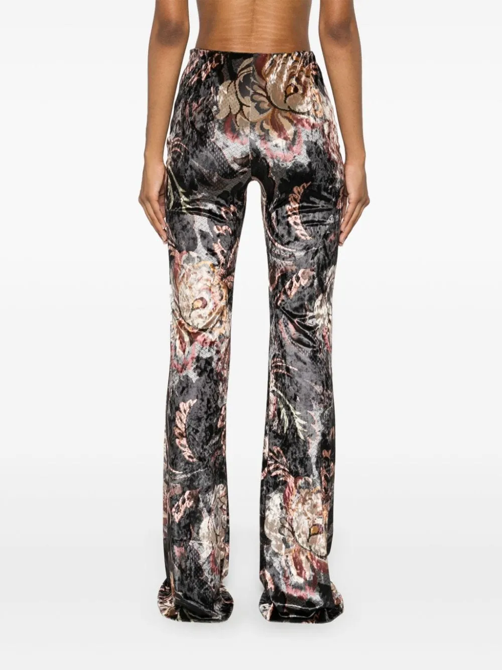 PRINTED FLARED TROUSERS