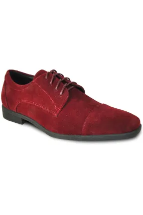 "Croydon" Burgundy Suede Dress Shoes