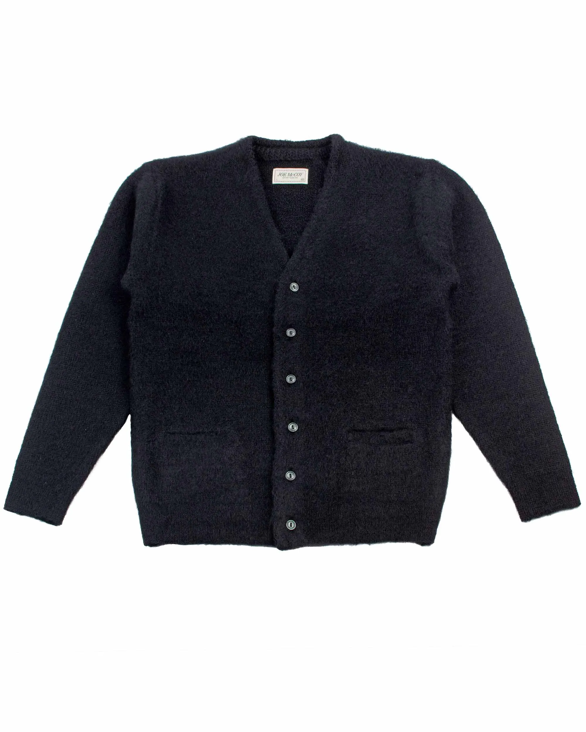 The Real McCoy's MC19103 JM Mohair Cardigan Black