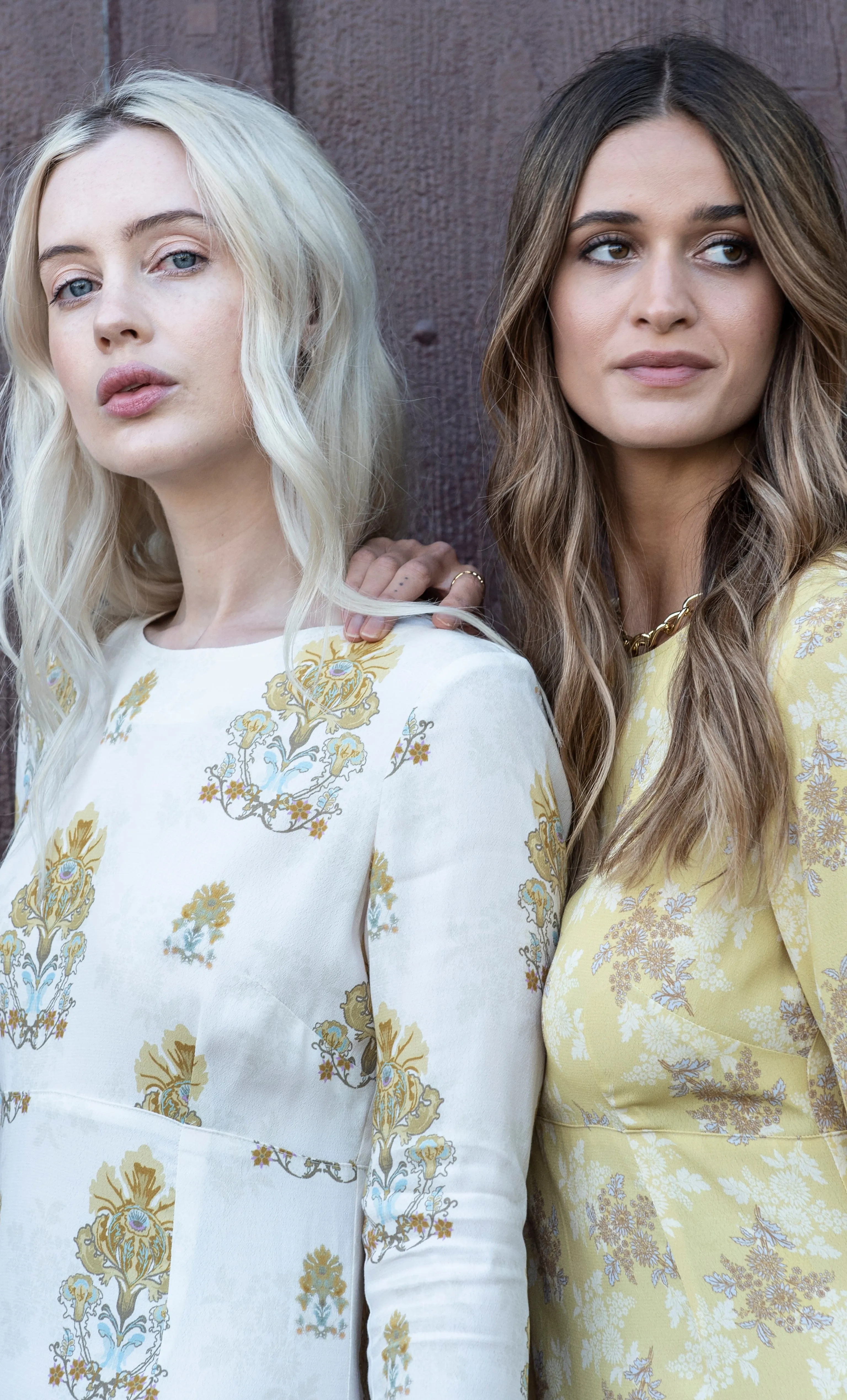 The Tunik Vivienne empire dress - Wallflower Ivory print