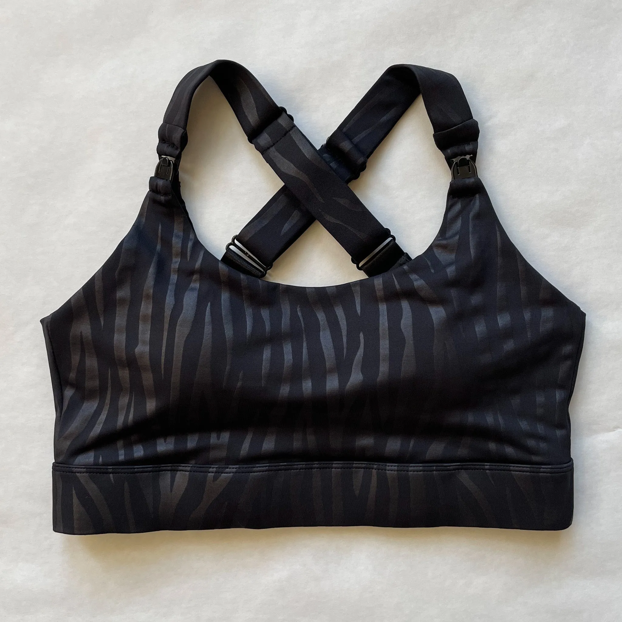 Venice High Impact Full Coverage Nursing Sports Bra (Black Tiger)