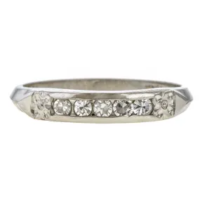 Vintage Diamond Wedding Band Ring