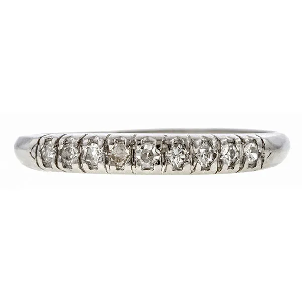 Vintage Diamond Wedding Band Ring