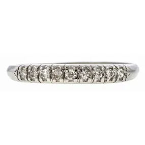 Vintage Diamond Wedding Band Ring